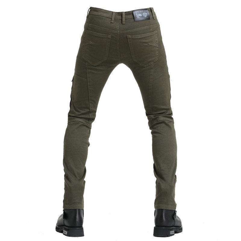 Motorcycle Jeans Men's Slim-fit Elastic Locomotive Pants, Riding Off-road Racing Anti-drop Pants