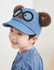 Children's Summer Sun Protection Open-Top Hat, Unisex Breathable Visor Cap