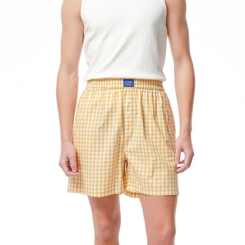 Contrast Color Design Pure Cotton Stripe Summer Men's Shorts Pajama Pants Home Pants Loose Thin Air Conditioning Pants Arro Pants
