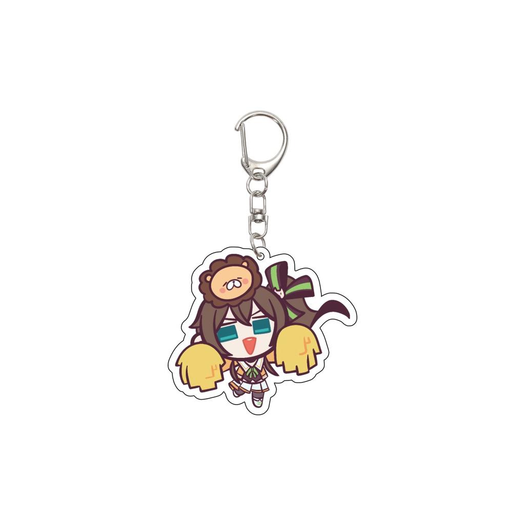 55MM Anime hololive Keychain Tokino Sora/Robocosan/Ōokami Mio/Shirogane Noel Key Chain Acrylic Model Plate Christmas Gifts