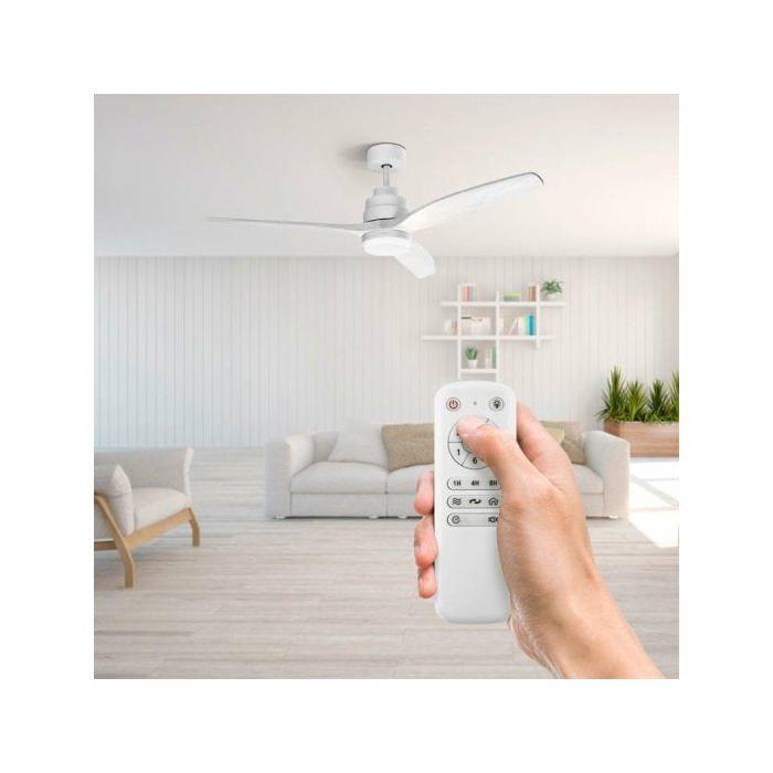 Ventilateur de plafond - UFESA - Nepal - 132 cm - 40W - Télécommande - Blanc