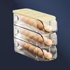 3PCS Ei Container Für Kühlschrank Kunststoff Stapelbar Auto Roll Ei Halter Lagerung Box für