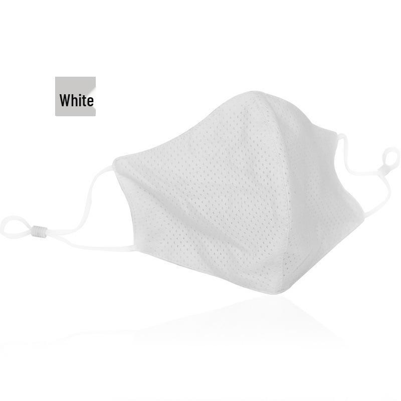 Summer Ice Silk Breathable Cycling Mask - Double-Sided Mesh, Ear-Hanging, Unisex.