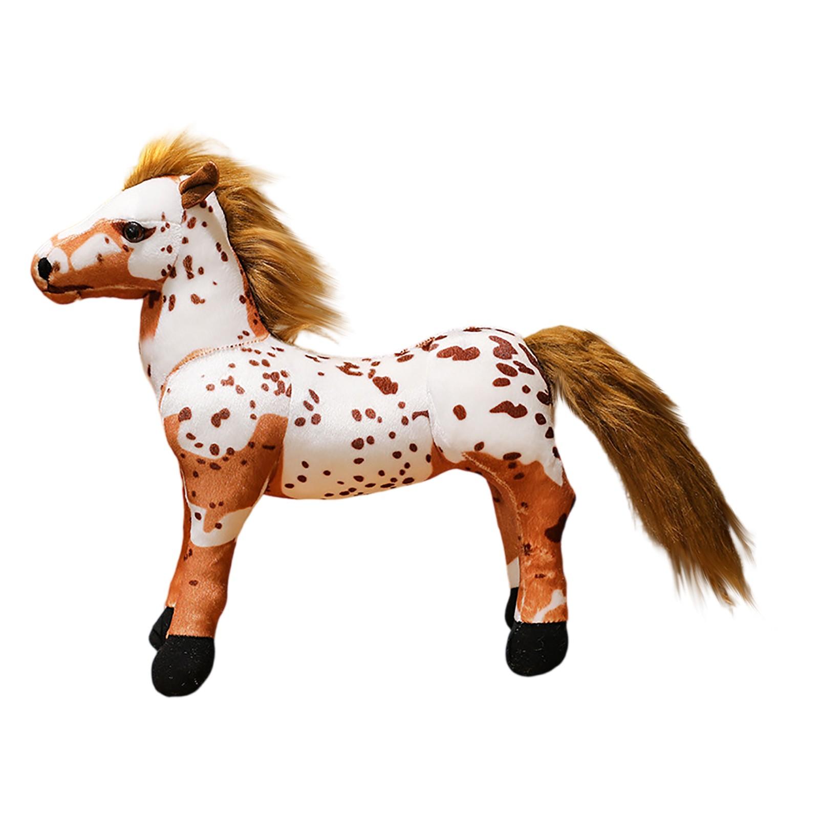 

Cute And Realistic Little Horse Plush Toy, Little Horse Brown Horse Doll, Boy Soothing Cloth Doll, Birthday Gift One Size