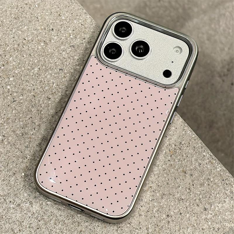 Fashionable Polka Dot Hydrogel Phone Case Suitable for iPhone17 16 15 14 13 12 11Pro/Max/Plus Anti Drop and Shockproof Backcover