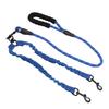 Dual Dog Leash Anti Tangling 360 degrees    Joint Shock Absorbing Night Reflective Double Ended   Pet Leash
