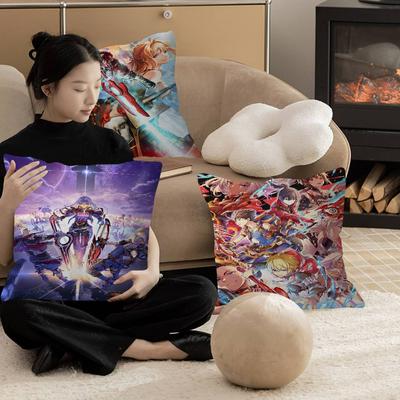 Anime Xenoblade Chronicles Office Cushion Pillowcase Car Cushion CoverXCM Lumbar Pillowcase Sofa Pillowcover