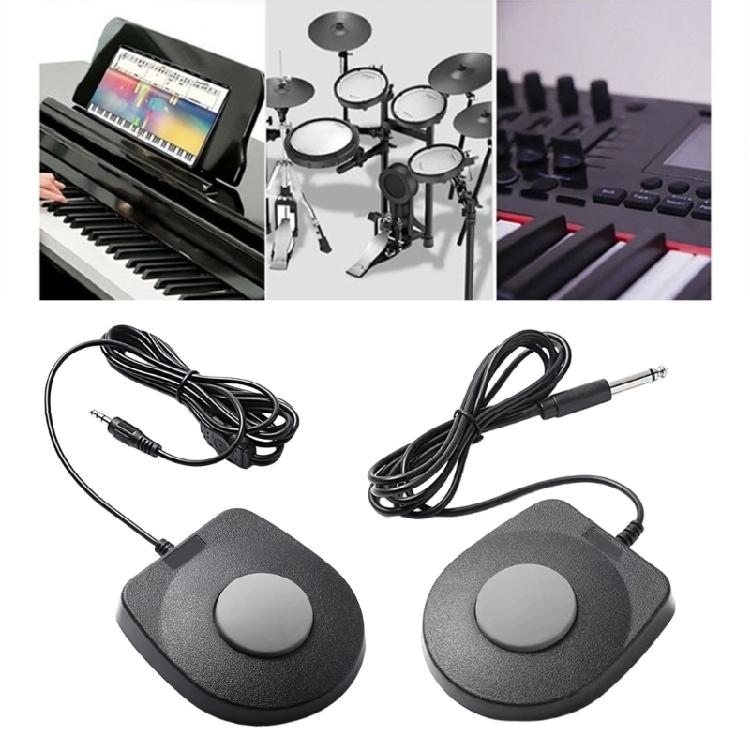 Universal Compact Sustain Pedal Electronic Drum Pedal  for Drum Digital Pianos Electronic Organ Keyboards Enduring