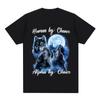 If They Talk Behind Yo Back Fart Wolf Literally Me Funny Meme Emo Tshirt Mens Clothing Harajuku Retro Oversized Cotton T Shirt