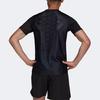 Adidas Solid Color Logo Fitness Short Sleeve T-Shirt Men Tops Black HP1932
