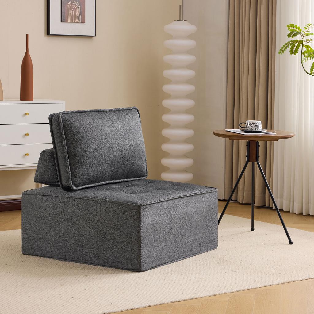 Single sofa, small seating set, living room armchair, bean bag, sofa for bedroom, guest room or children's room