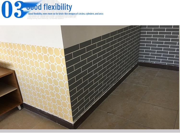 Seamless Porcelain Tile Look: Art Spray & Textured Paint Grid Mold