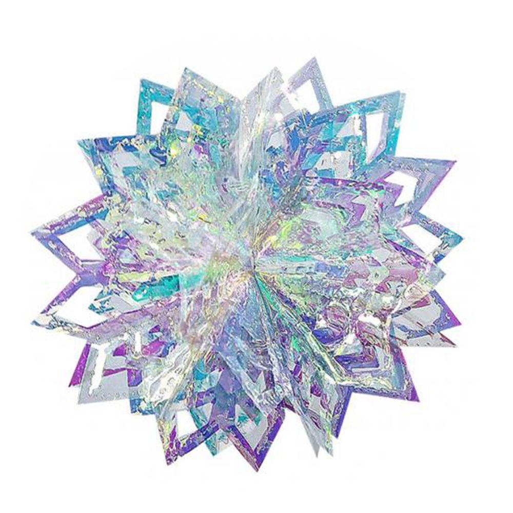 Snowflakes 3D Party Supplies Holographic Snow Ball Home Decor Hanging Balls Christmas Ornaments