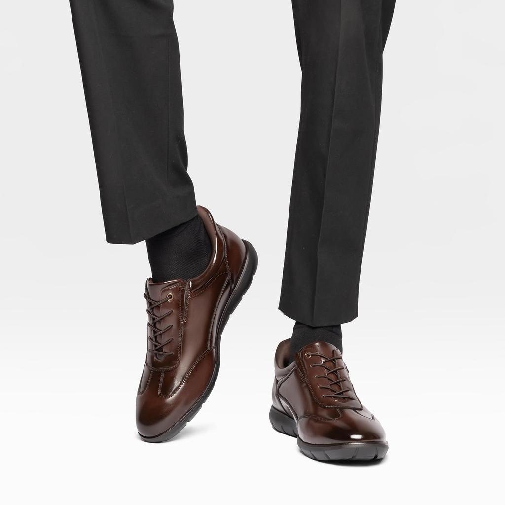 Foxsense Business Shoes While Supervised by a Physical Leather Running Sneakers with Arch Formal Dress Walking Premium Comfortable to Walk Premium