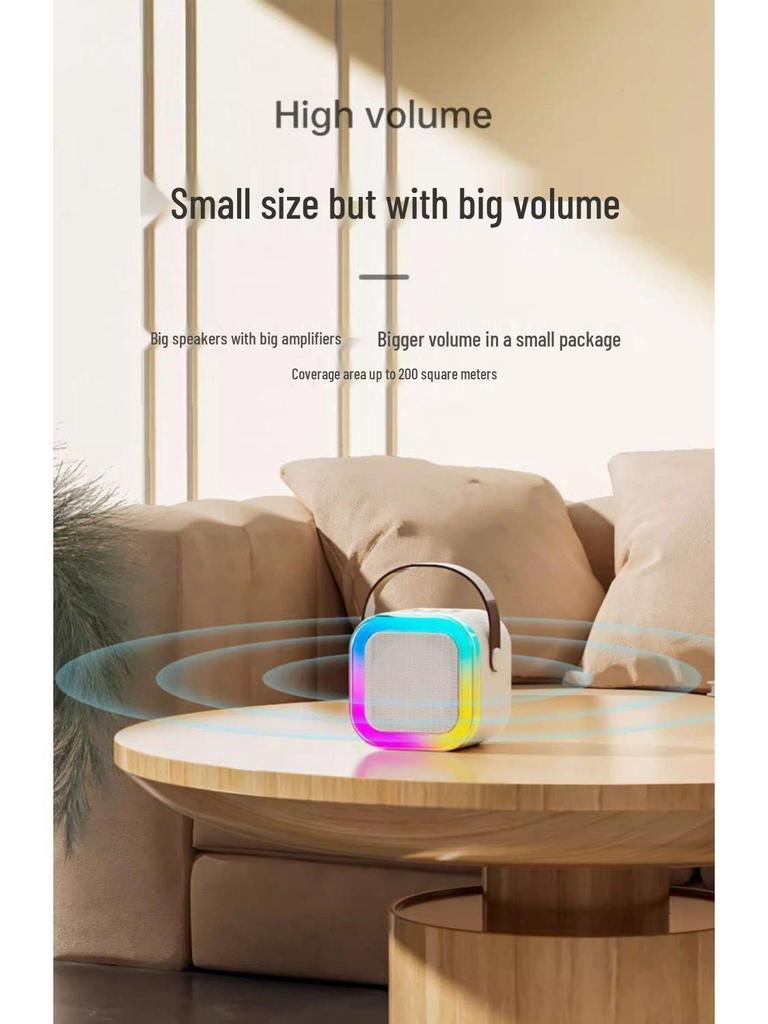 All-in-One Wireless Bluetooth Karaoke Speaker & Microphone Set for Kids