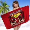 H-Hysteric M-Mini Cute Girl Microfiber Printed Beach Towel Mountain Climbing Yoga Beach Swimming Running Absorbent Soft Towel