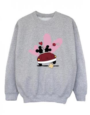 Chlapecká mikina s potiskem auta Mickey Mouse