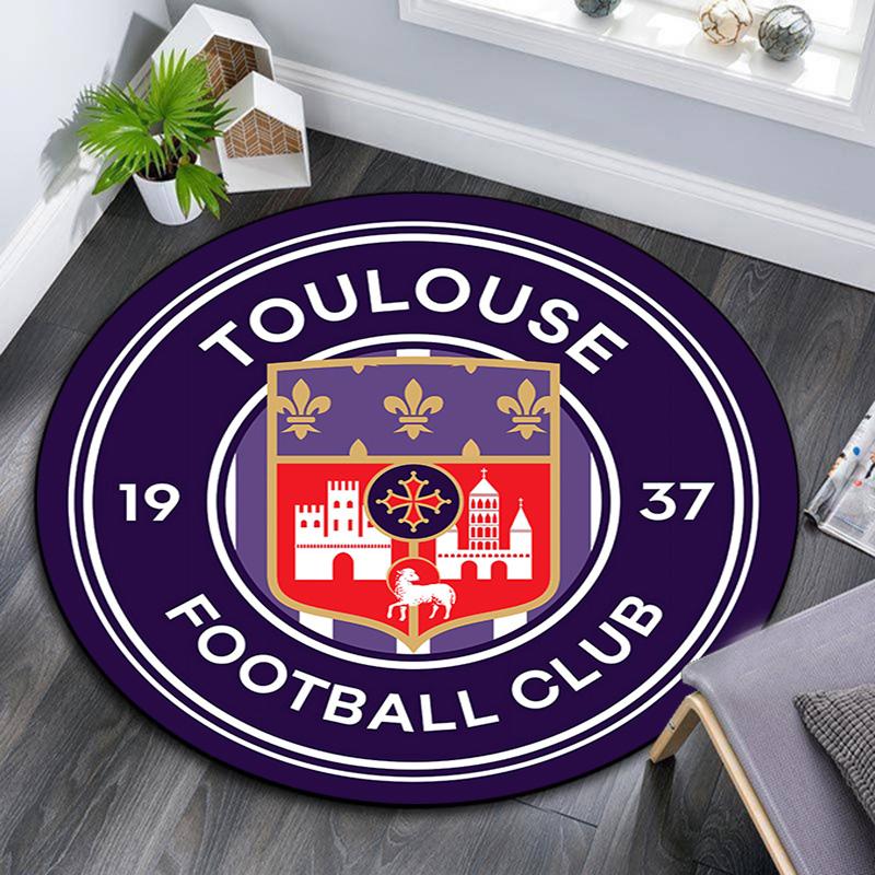 Toulouse FC Round Area Rug Under Office Chairs Bedroom Living Room Home Decor
