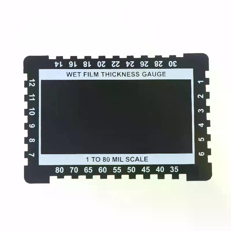 Stainless Steel Thickness Gauge Comb Aluminium Alloy Dual Sided Wet Film Thickness Gauge Card For Painting