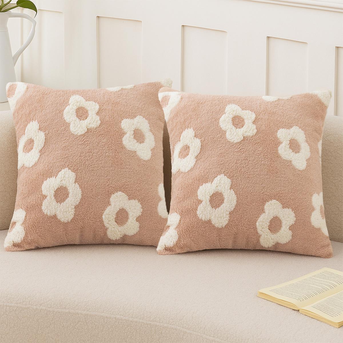1pc flower Pillowcase Light Luxury Pillowcase BackrestCushion Couple Pillow Living Room Sofa home decoration 45x45cm