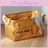 Modern Minimalist Kraft Paper Laundry Basket With Handles For Bedroom Storage And Collapsible Design
