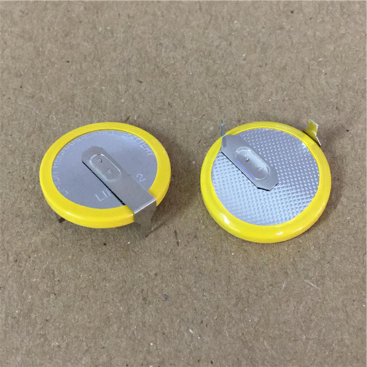 Brand New 3.6V LIR2032 Rechargeable Button Cell with Solder Tabs