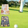 Golf Balls Cleaning Towel with Carabiner Hook Water-Absorption Wipe Cloth Golf Club Head Wipe Cloth Cleaner for Golf Bag