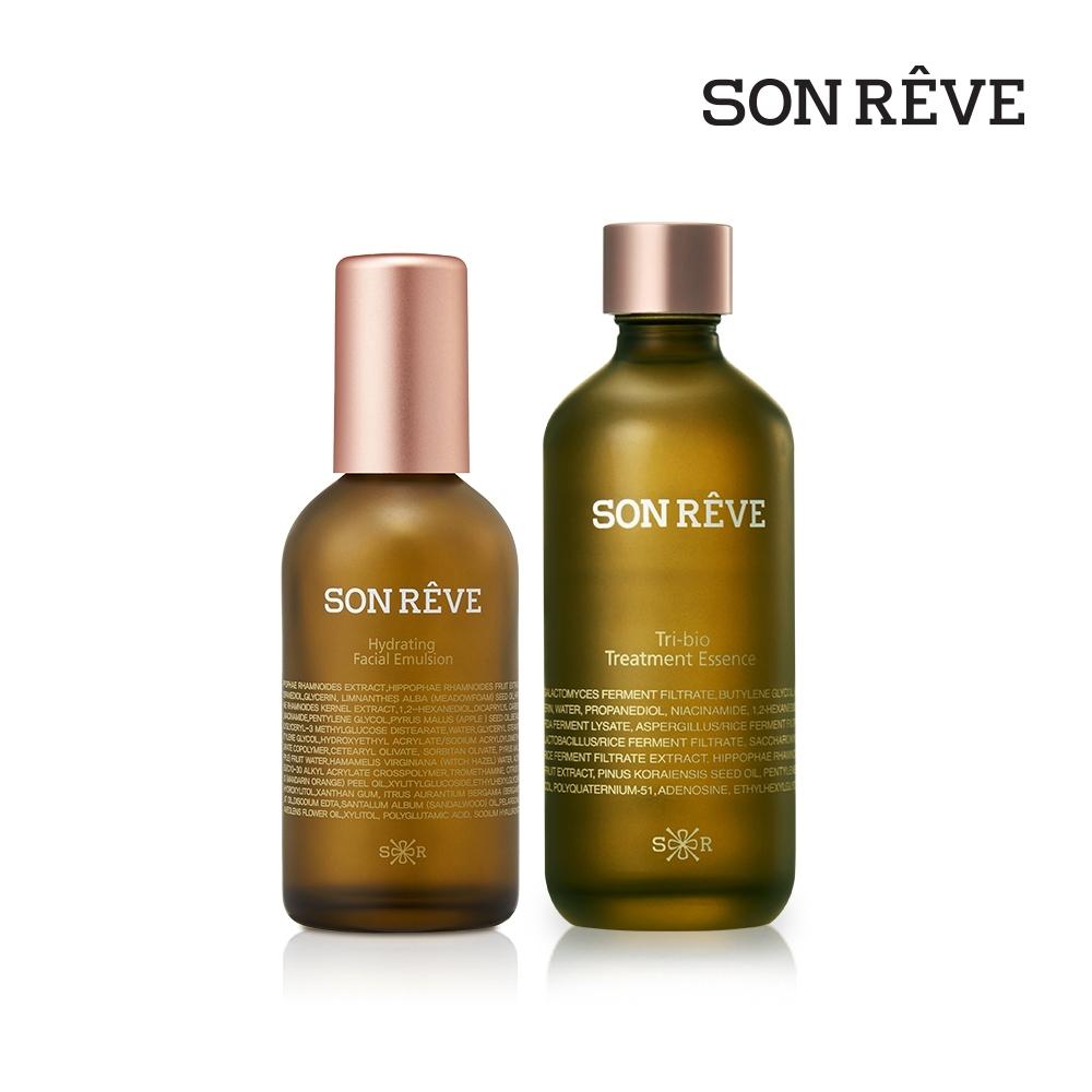 

Базовый увлажняющий набор Songrev из 2 эссенций Tribio + эмульсии
