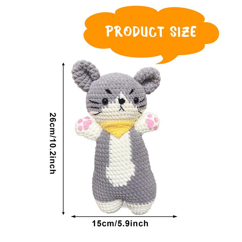 Beginner Crochet Kit For Kids Creative Crochet Material Kit Creative Crochet Kit For Beginners Cat Crochet Kit With Steps For