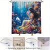 Mermaid and Dolphin Undersea Waterproof Shower Curtain for Bathroom Decor, Vibrant Art Design, Unique Style, Modern Fashion