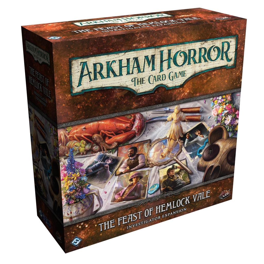 Asmodee Arkham Horror The Card Game The Feast of Hemlock Vale Investigators Expansion Face the Horrors of the Lovecraftian Ages Hours - Unknown, Co-op