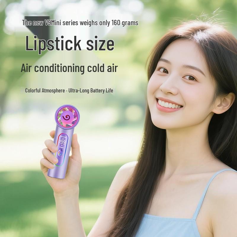 **V9 Foldable High-Speed Handheld Mini Fan for Outdoor Cooling**