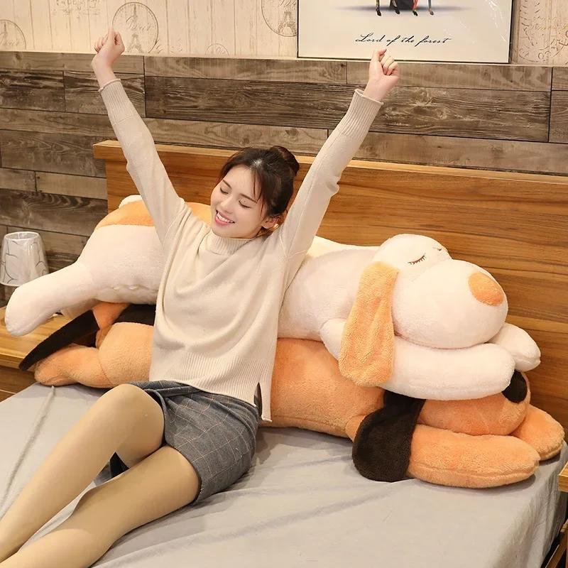 Lay Down The Dog Doll Cute Plush Toys Men Women's Sleep Pillow Big Doll Pillow Long Pillows for Bedroom Give Gifts To Friends
