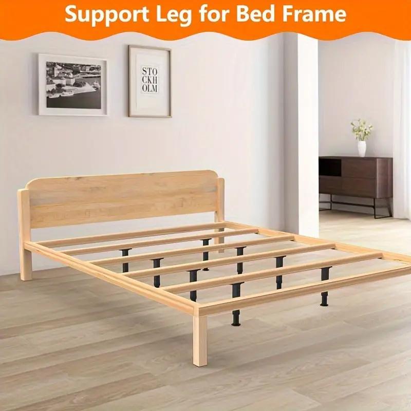 4/8 piezas para camas, sofás, tocadores y otros muebles. Soporte de listones centrales, pies de muebles duraderos, pueden mejorar el agarre. (como soporte auxiliar)