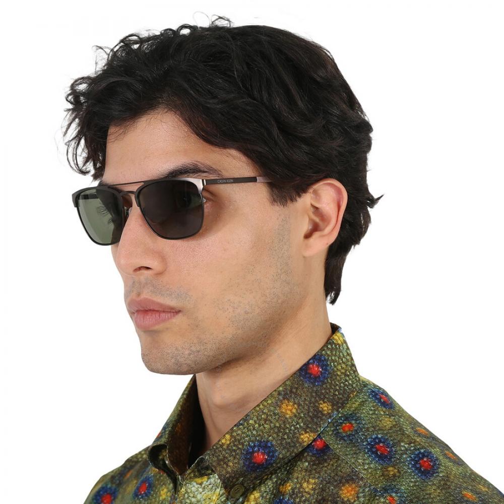 Calvin Klein Green Square Men S SunglaSSeS ck20123S 008 55