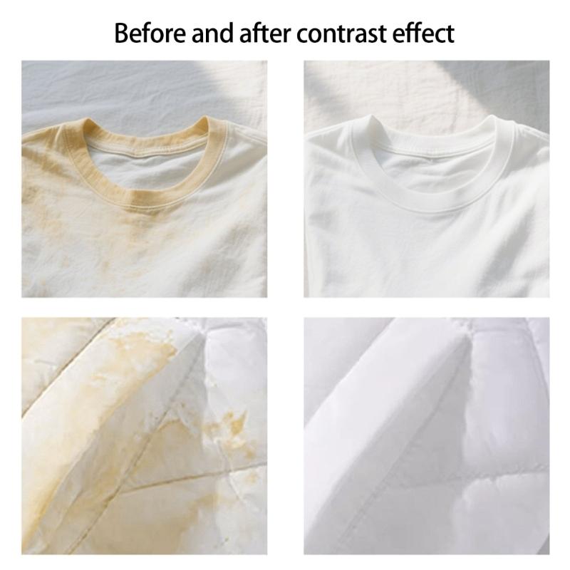 Pack of 10 Powerful Laundry Whitener Sheets Eliminate Yellowing Restoring Brightness Multiple Fabric