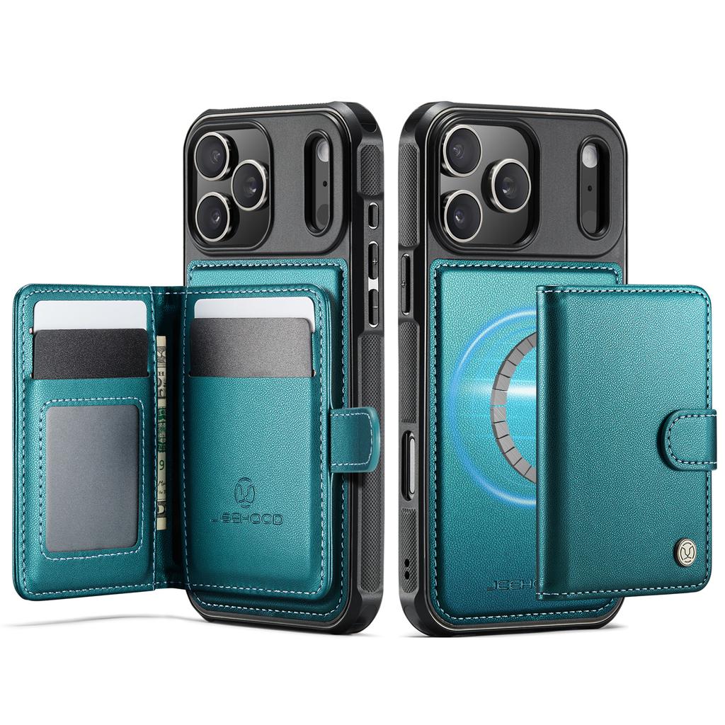 2 in 1 Magnetic RFID Leather Cards Solt Wallet Case For iPhone 17 Pro Max 16 Plus 15 14 13 12 11 For Magsafe Slim Fit Cover