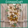 Stunning Outdoor Fall Pumpkin And Maple Leaf Upside Down Tree Wreath For Festive Decor