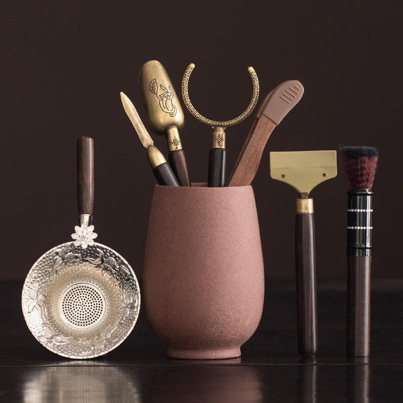 Kung Fu tea set accessories tea set accessories supplies Daquan tea making tools tea leak tea clip tea knife pot pen tea