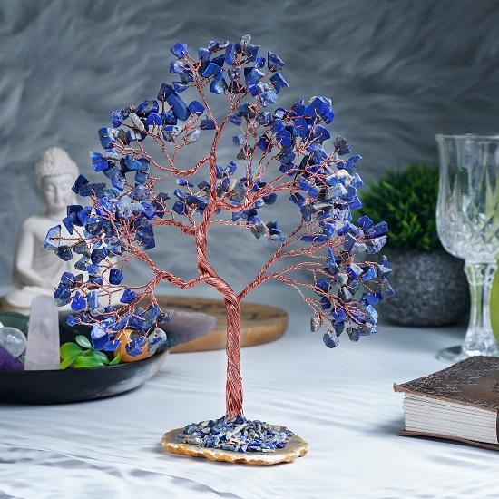 Heimdekorationsartikel, Lapislazuli-Kristallbaum, skurrile Heimdekoration, Prunkstücke für viel Glück, Geld, Kristallbaum