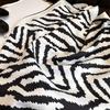 Zebra Pattern Silk Square Scarf - 90cm Twill, Fashionable Spring & Summer Shawl, Sunscreen Headscarf for Women