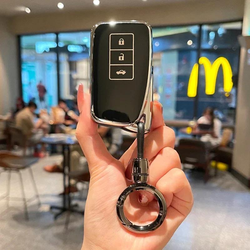 ZAG1 2026 Hot Interior Stickers TPU Car Remote Key Case Cover Shell For Lexus NX GS RX IS ES GX LX RC 200 250 350 LS 450H 300H Keycha
