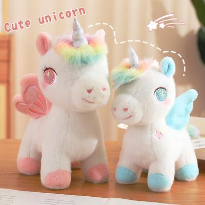 Boneca unicórnio arco-íris boneca pônei companhia infantil brinquedo de pelúcia boneca homens e mulheres travesseiro de dormir