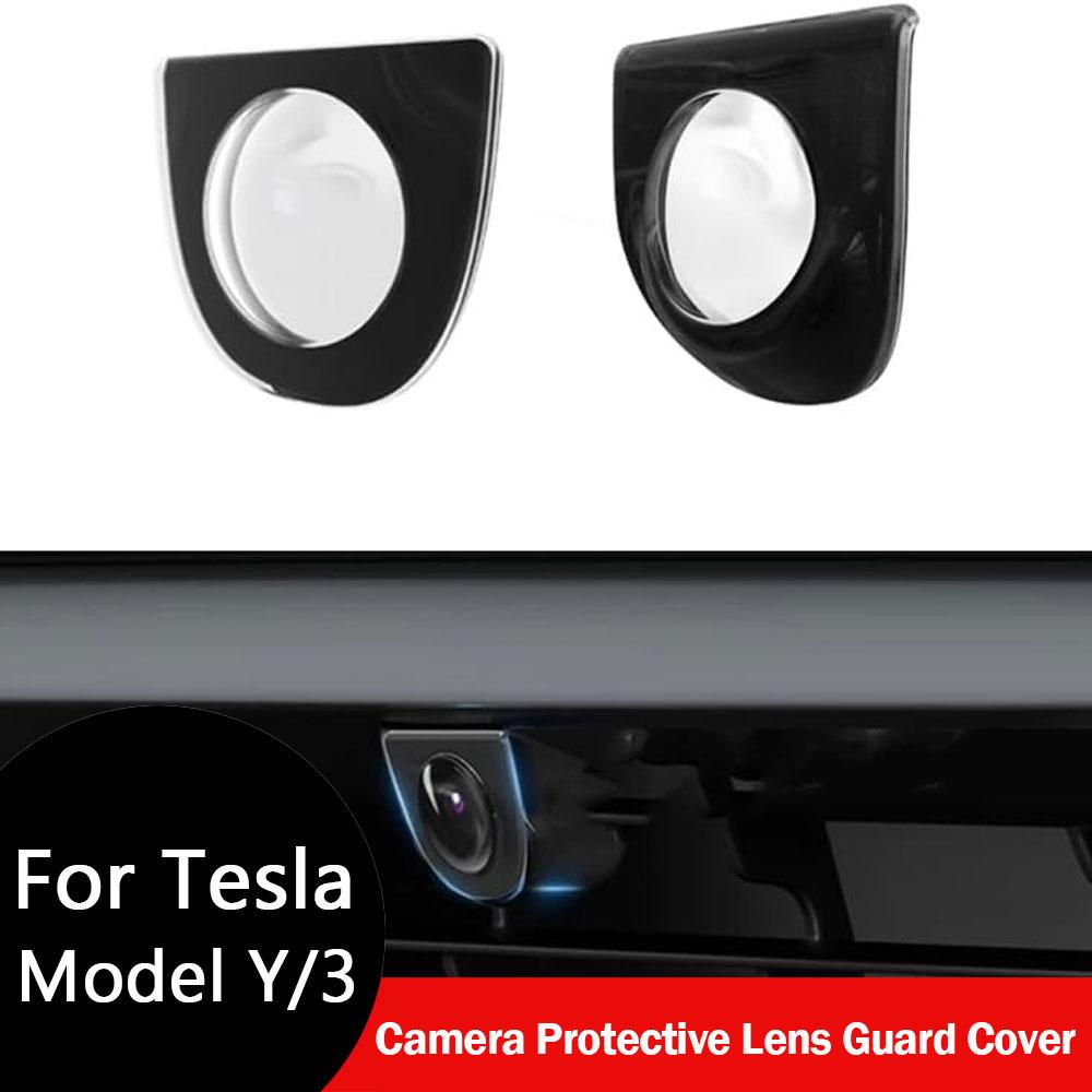 For Tesla Model Y Juniper 2025–2026, Spherical PC Protection Cap Bumper Camera Lens Case Waterproof Dustproof Scratch-Resistant