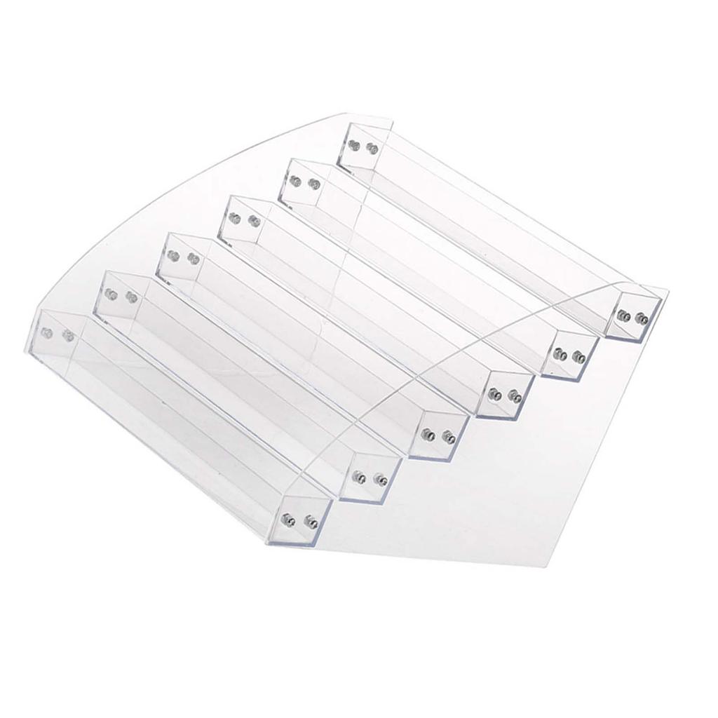 Langlebiger polnischer klarer Make-up-Ausstellungsstand-Zahnstangen-Organisator-Halter mit sechs Schichten