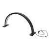 25W Half Moon Desk Lamp 3000K‑6000K 3 Color Dimmable Shadowless Eye Protection Beauty Half Ring Light 100‑240V Black S