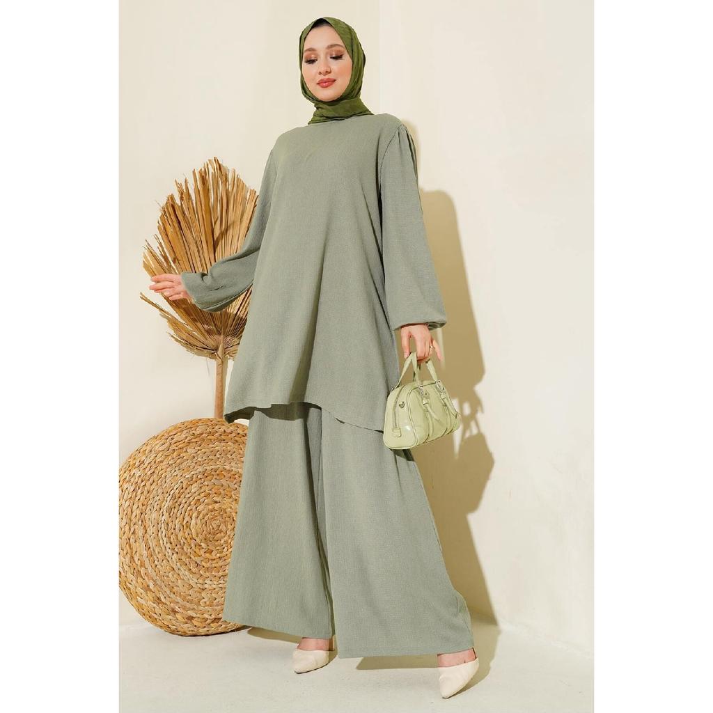 Set de pantaloni cu tunică neagră de damă pentru partea inferioară de sus 6663