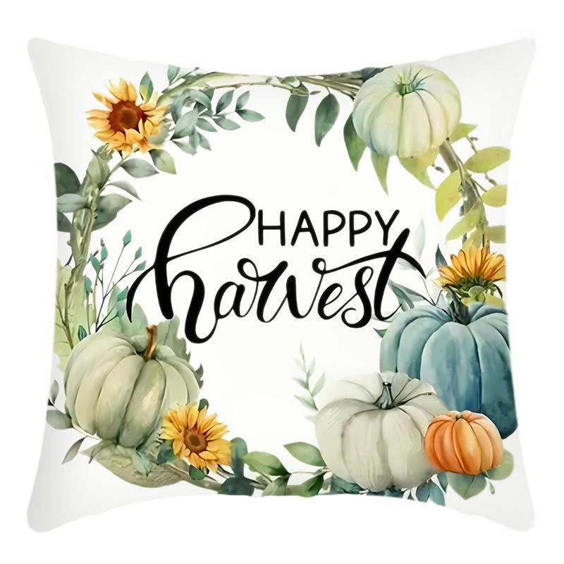 

Новая наволочка с принтом письма ко Дню благодарения и тыквы для дома, дивана 45 * 45Cm pillowcase