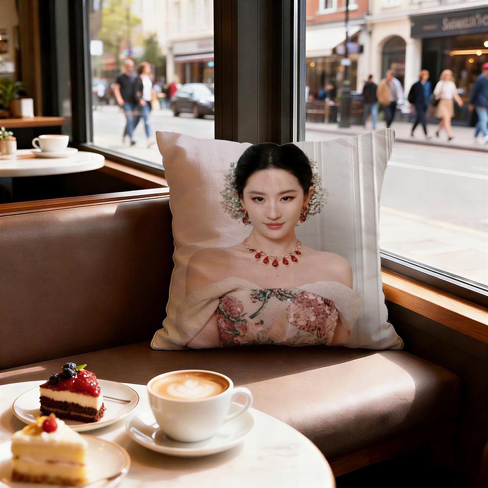 Celebrity Liu Yifei Cushion Cover Decorative Cushion Cushions Covers Cover Sofa X Pillow  Piece X X Pillowcase