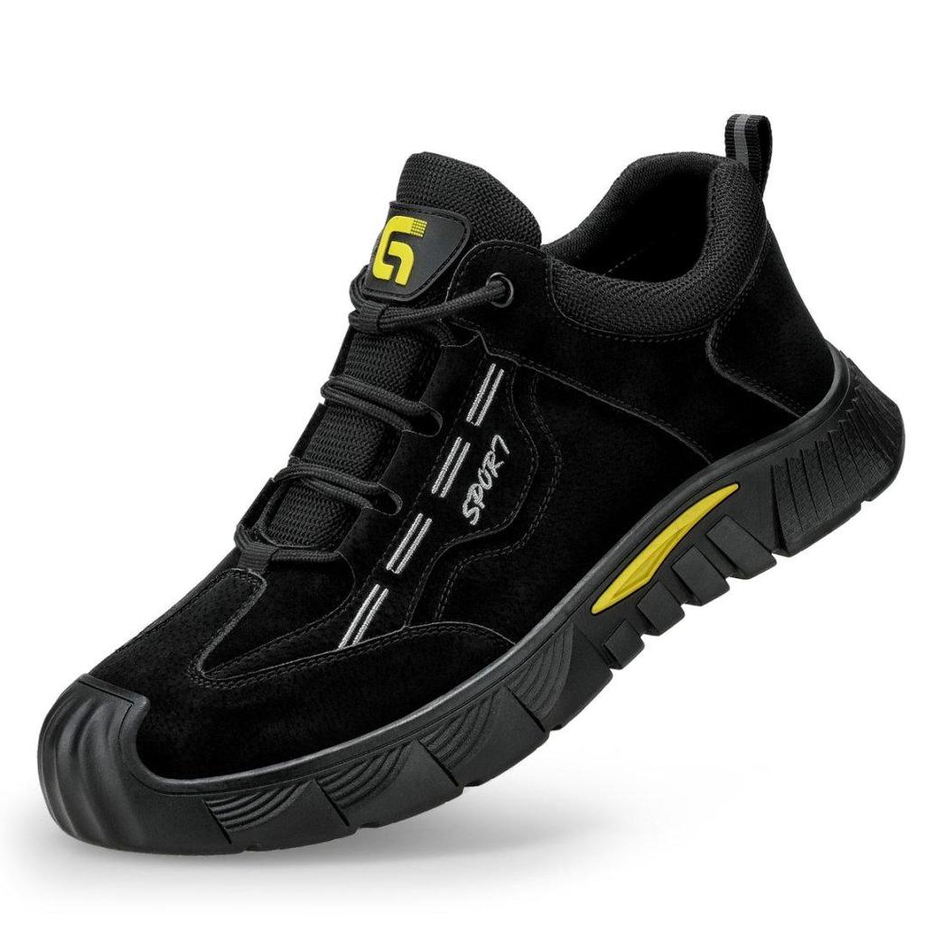 High Top Safety Shoes Men Waterproof Steel Toe Work Boots Abrasion Resistant Work Shoes Anti-slip Men's Work Protection Boots